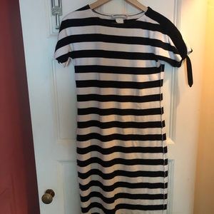 Cotton striped Sonia Rykiel midi dress made in France